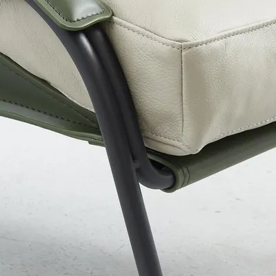 Produktbild von Sessel + Hocker Set Luxus Relax Einsitzer Möbel Stuhl Fußhocker 2tlg.