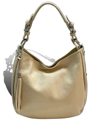 Produktbild von Florence Echtleder Hobo Bag Damen beige D2OTF134I
