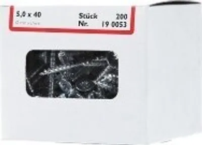Produktbild von Cimco 190053 - Schraube - Galvanisiertes Metall - Faserplatte - Allgemeiner Nutzen - Vollgewinde - Flachkopf