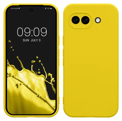 Produktbild von kwmobile Handyhülle für Google Pixel 10a Hülle - weiches Handy Silikon Case - Schutzhülle Cover - Strahlend Gelb