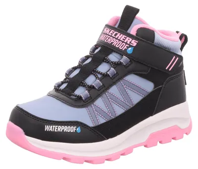 Produktbild von Skechers Storm Blazer - Artic Mass Mädchen Wasserdichte Winterstiefelette Schwarz/Blau (Black/Light Pink), 303493L-BKLP