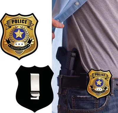 Immagine prodotto di Distintivo con emblema della polizia Accessorio di Carnevale Gioco di ruolo, Colore: Multicolore