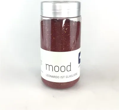 Imagen del producto de Leonardo Mood, arena con brillo, color marrón rojizo, 450g
