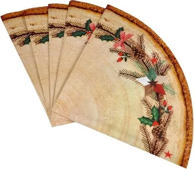 Image de 20 serviettes en papier Coeur de bois