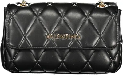 Produktbild von Elegante schwarze Tasche mit Kettengriffen & kontrastierenden Details