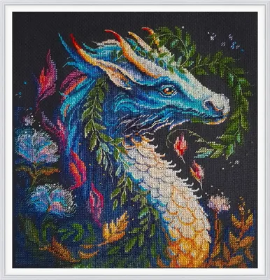 Obrázok produktu pre Sada na výšivku "Strážca čarovného lesa", technika: bodový steh, rozmer: 25 x 24,5 cm