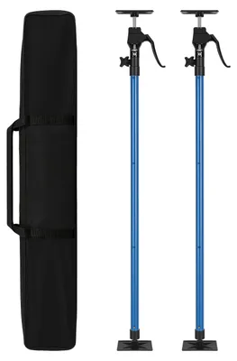 Produktbild von Peviasot 2x Teleskopstütze 115-290 cm, Deckenstütze Montagestütze bis 100 kg, 4 Raststufen, höhenverstellbar, 0-180° Auflage, Aluminiumgriff