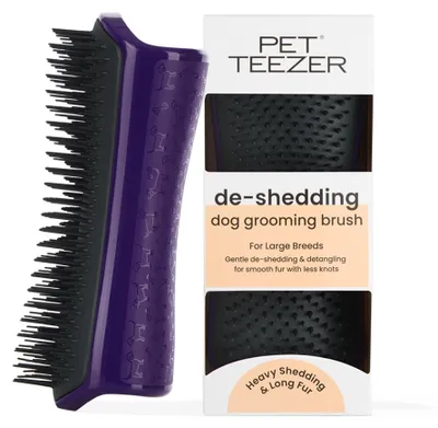 Produktbild von Pet Teezer, Fellpflegebürste für Hunde, Violett/Grau