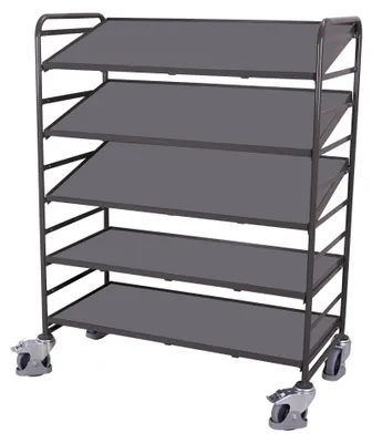 Produktbild von VarioFit Eurokastenwagen 5 Holzböden RAL 7016