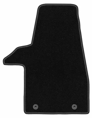 Produktbild von Fahrermatte Velours für VW Transporter T6 2015-2019 (Transporter, 2 Sitzreihen) – 1-tlg, Schwarz, passgenau – Wielganizator BASIC