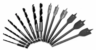 Immagine prodotto di Set di 14 punte elicoidali e trapani veloci (3-25 mm) per legno - WD1775994539