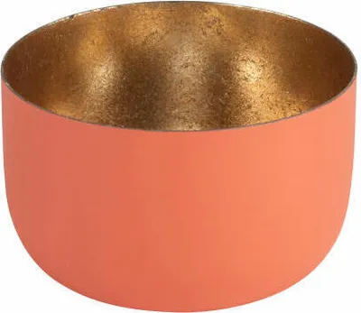 Immagine prodotto di Compagnia del Regalo Madras S lanterna, portacandele, ferro, corallo chiaro, oro nudo, 5 cm, 78675