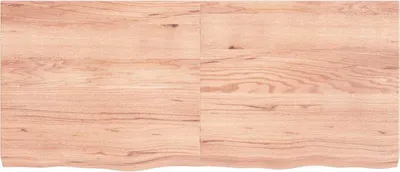 Produktbild von vidaXL Tischplatte Hellbraun 140x60x(2-6)cm Massivholz Eiche Behandelt