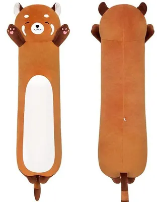 Productafbeelding van Pluche Raccoon Knuffel - 90 cm Oranje