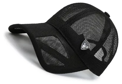 Immagine prodotto di INF Cappellino da baseball con protezione solare - Leggero e traspirante in poliestere con protezione UV per pesca e sport all'aperto Nero