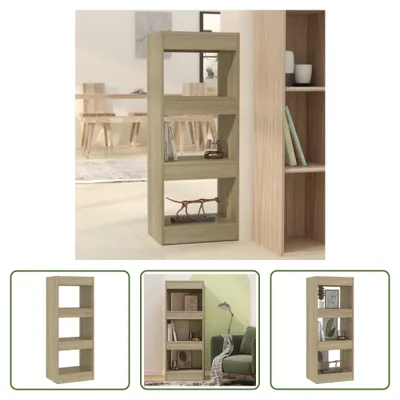 Produktbild von The Living Store Bücherregal/Raumteiler Sonoma-Eiche 40x30x103 cm Holzwerkstoff