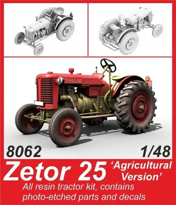 Produktbild von CMK 129-8062 - 1:48 Zetor 25 'Agricultural Version ' - Neu