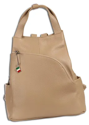 Produktbild von Florence Rucksack Damen Echtleder Cityrucksack taupe OTF613I