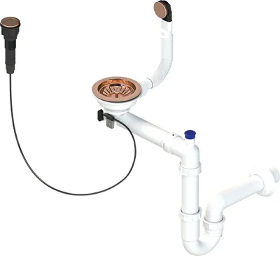 Produktbild von Laveo SIPHON OKS_R63T Spülbeckensiphon, Roségold