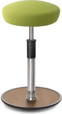 Produktbild von Sitz- Stehhocker Free Tall Hutsitz Gestrick Hellgrün chrom /Natur.