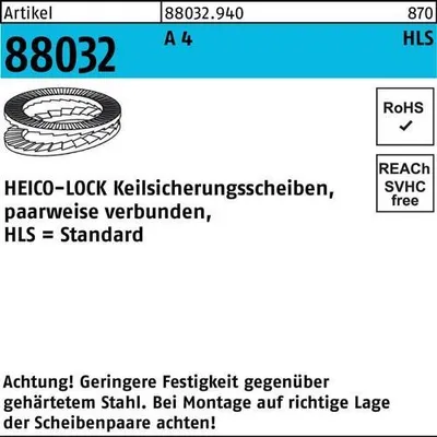 Produktbild von Keilsicherungsscheibe R 88032 HLS-10S A 4 geklebt