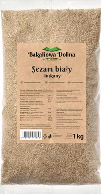 Produktbild von Weißer Sesam 1 KG - Geschält - Backzutat - Zum Bestreuen von Gebäck - Asiatische Küche