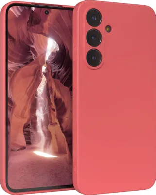 Produktbild von EAZY CASE - TPU Hülle für Samsung Galaxy S25 FE, TPU Case stoßfeste Handyhülle, weiches Cover mit Kameraschutz, Silikonhülle in Rot