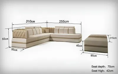 Produktbild von Ecksofa L Form Designer Sofa Modernes Sofa Ledersofa Eckgarnitur Couchen Polster