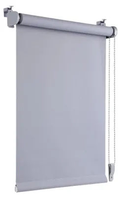 Obrázek produktu pro Tmavnoucí termožaluzie bez vrtání, pevné, světle šedé, rozměry 45 x 160 cm