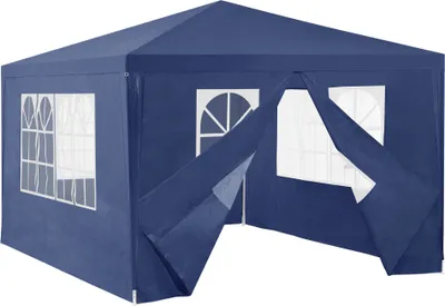 Produktbild von [casa.pro] Pawilon 400x300x255cm Namiot ogrodowy Namiot imprezowy Pawilon ogrodowy Namiot piwny Namiot ciemnoniebieski