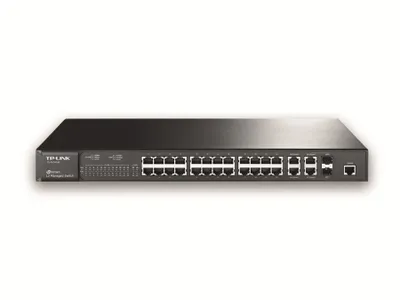 Produktbild von TP-Link JetStream, Managed, L2, Fast Ethernet (10/100), Rack-Einbau