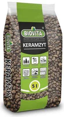 Obrázok produktu pre Keramzit 5L - ílové granule na drenáž - veľkosť zrna 8-16 mm - keramzit - hydroponický substrát - pre izbové rastliny, kvetináče, črepníky, substráty, rastliny, kvety