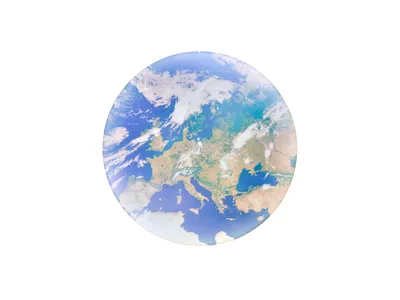 Imagen del producto de Lámpara de techo LED Trio Leuchten, modelo Terra, 15W, color azul
