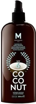 Immagine prodotto di Olio solare abbronzante scuro COCONUT SPF6 200ml