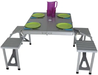 Immagine prodotto di Tavolo da campeggio Limoux86 X 68 Cm Alluminio grigio