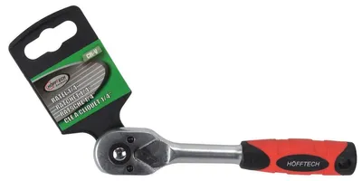 Imagen del producto de Llave de trinquete de 1/4", con dientes finos, 72 dientes, de cambio rápido, para uso con una mano, modelo CV