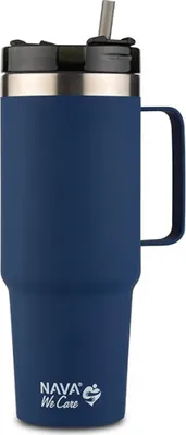 Obrázek produktu pro Termohrnek Tumbler 'We care' s rukojetí 900ml - dark blue