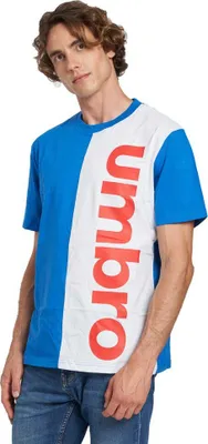 Image de T-shirt à manches courtes Umbro Gemini blanc, bleu XL pour homme blanc, bleu XL
