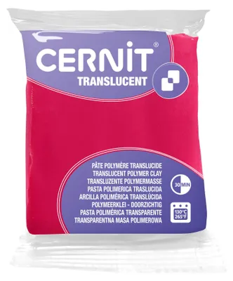 Produktbild von Cernit Translucent 56 G Rubinrot