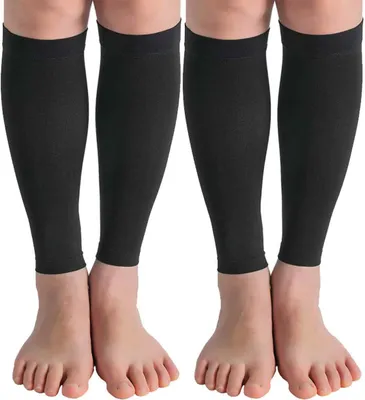 Produktbild von 4XL (2er-Pack) Breite Waden-Kompressionsmanschette für Damen und Herren, Übergröße, abgestufte Unterstützung zur Wiederherstellung der Durchblutung