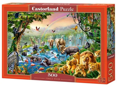 Zdjęcie produktu dla Castorland Jungle River 500 pcs, 500 szt., Fauna, 9 lat(a)