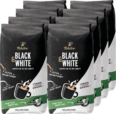 Produktbild von Tchibo - Black 'n White Bohnen - 8x 1kg
