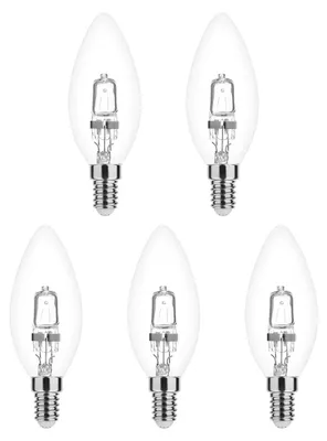 Produktbild von Modee E14 Halogen Kerzenlampe 52W 815lm 2700K Warmweiß Dimmbar 5 Stück