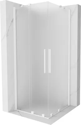 Produktbild von Mexen Velar Duo Duschkabine 80x80 cm, satiniert, weiß, Schiebetür