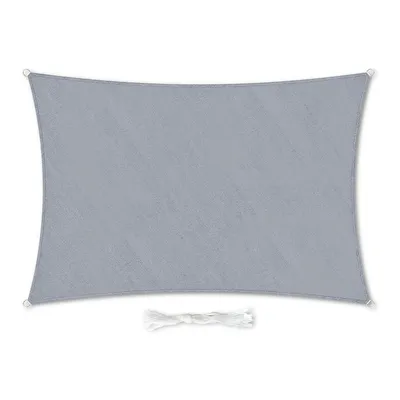 Obrázok produktu pre Prémiová markíza, obdĺžniková, 2x4 m, upevňovacie laná, UV ochrana, svetlohnedá