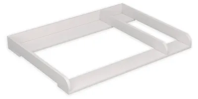 Produktbild von regalik Wickeltischaufsatz mit Teilung für IKEA HEMNES, Wickelkommoden Aufsatz mit Trennfach, 50 cm Tiefe, abnehmbar, mit abgerundeter Front, für Wickeltisch oder Wickelkommode, Weiß, 108 × 78cm