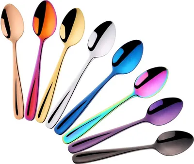 Produktbild von Famanu Teelöffel Set für Espresso und Dessert - 8 Stück