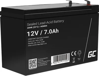 Produktbild von AGM Akku Blei-akku Ladegerät Blei-Batterie USV Gelakku Ersatzakku Lead-Acid Notstrom Unbemannt Kinderauto Echolot Elektroauto USV 12V 7Ah Alarmanlage Kinder Fahrzeuge Notbeleuchtung Spielzeug Gewichte