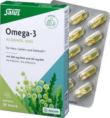 Immagine prodotto di Salus Omega-3 Olio di Alghe 1000 vegan 30 Kps