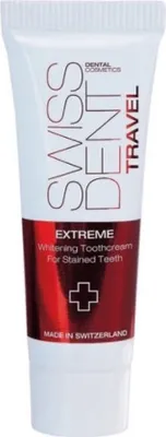 Produktbild von SWISSDENT Cosmetics EXTREME, Aufhellende Zahnpasta, 10 ml, Erwachsene/Kinder, Paste, 7 Jahr(e), Sodium Dodecyl (Lauryl) Sulfate (SDS (SLS))